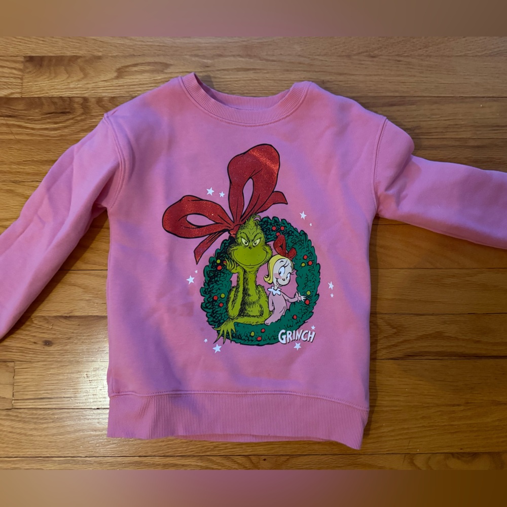 Pink Grinch Graphic Sweatshirt